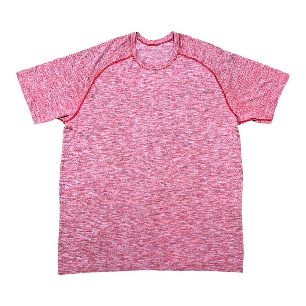 Lululemon, Men's Vent Tech Short-Sleeve T-Shirt, Red White, XL, Used